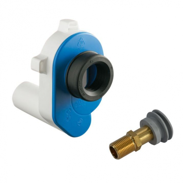 HAAS Urinal Anschluss Set AbsaugSiphon 6280 & Zulauf Garnitur